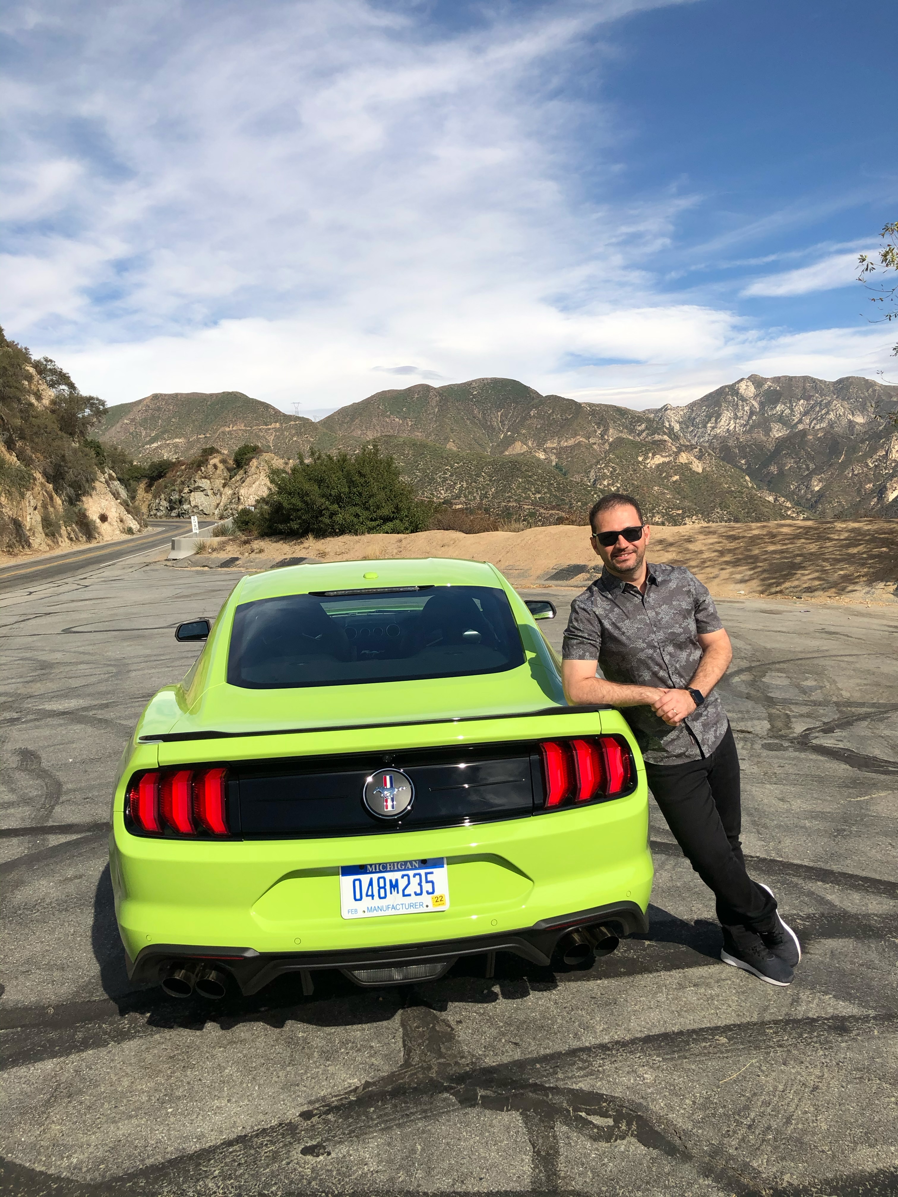 Viagem do jornalista Fabio Trindade aos EUA quando pilotou o Mustang Sheblby GT500